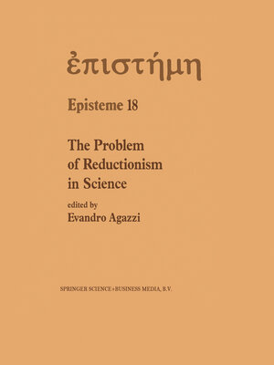 cover image of The Problem of Reductionism in Science